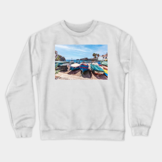 Madeira Town Crewneck Sweatshirt by RenataCacaoPhotography